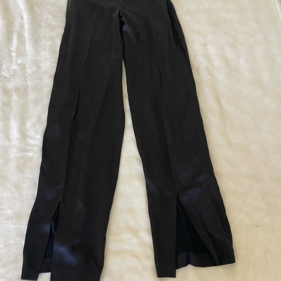 Express Black Satin Wide Leg Women's Pants - Picture 8 of 9